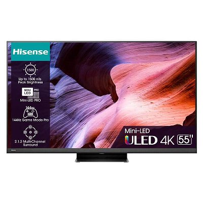 Hisense-Pantalla Mini-LED 4K de 55 U6K Google TV (2023) : :  Electrónicos