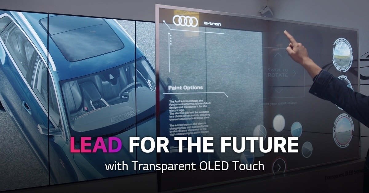 LG nos muestra el futuro con su innovadora Transparent OLED Touch