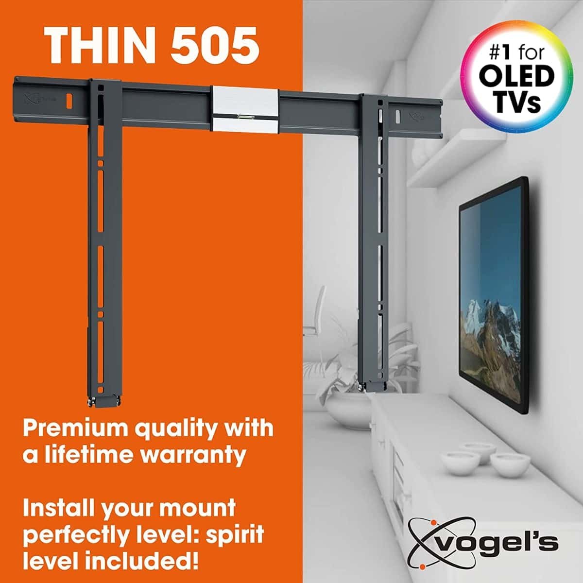 mejores soportes de pared para colgar televisor VOGELS THIN 505