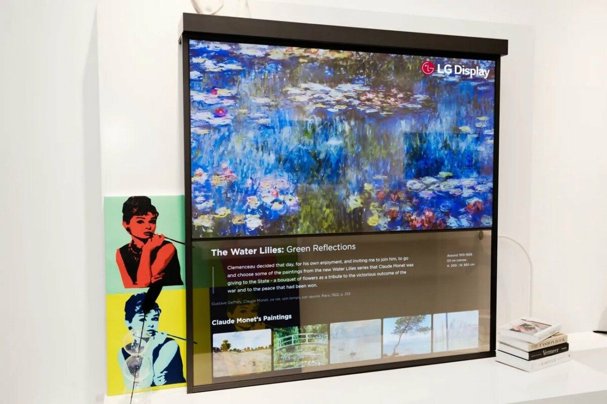 LG presenta su nueva generación de pantallas OLED transparentes para sorprender en CES 2022