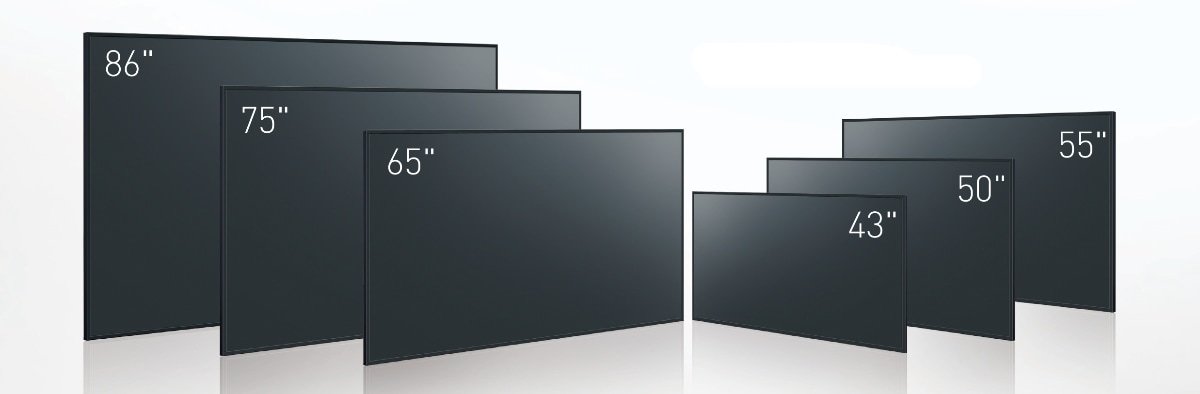 pantallas profesionales Panasonic EQ2 diagonales