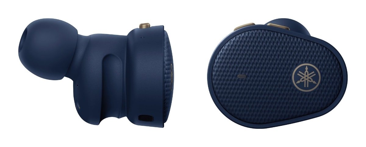 auriculares Yamaha TW-E5B azules sin estuche