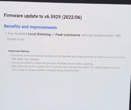Sony soluciona el problema de la atenuación local al activar el VRR en sus Smart TV de 2020 y 2021