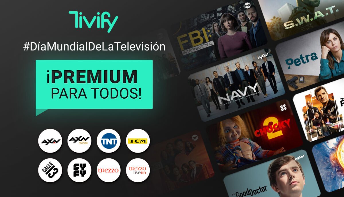 Tivify abrirá el plan Premium a todos sus usuarios este fin de semana para celebrar el Día Mundial de la Televisión