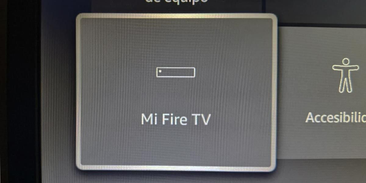 Apartado Mi Fire TV en el Fire TV Stick