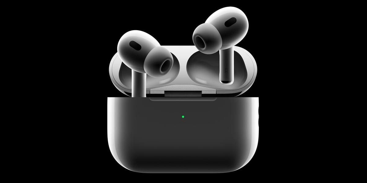 Auriculares Apple AirPods Pro con fondo negro
