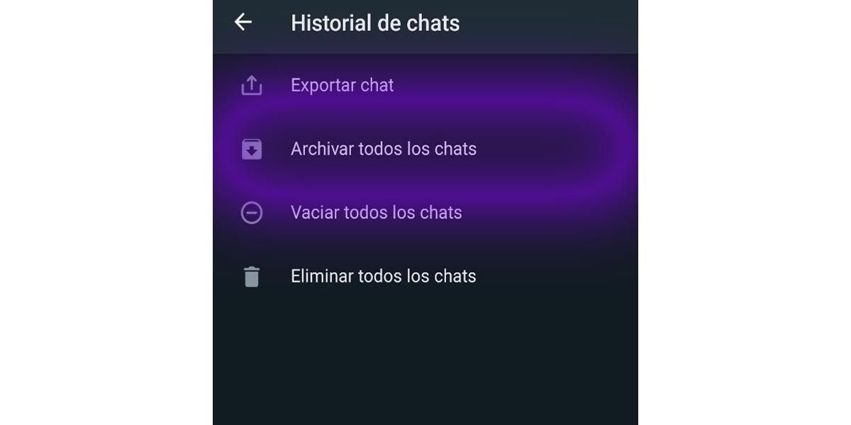 Archivar chats en WhatsApp