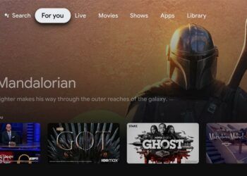 Interfaz de Google TV