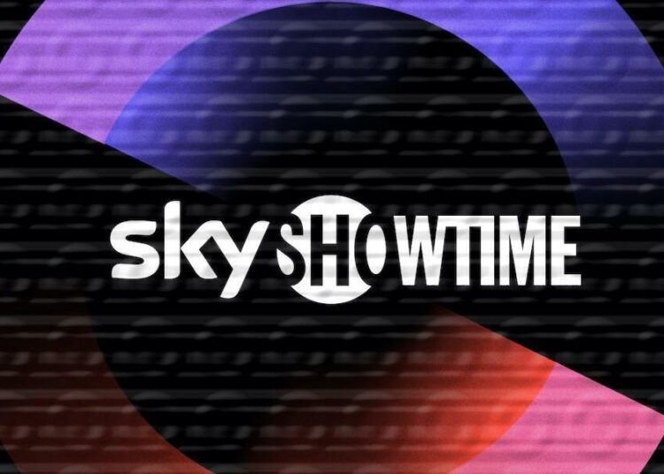 Logotipo de SkyShowtime con textura