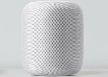 Apple HomePod de color blanco