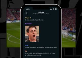 La grada de DAZN