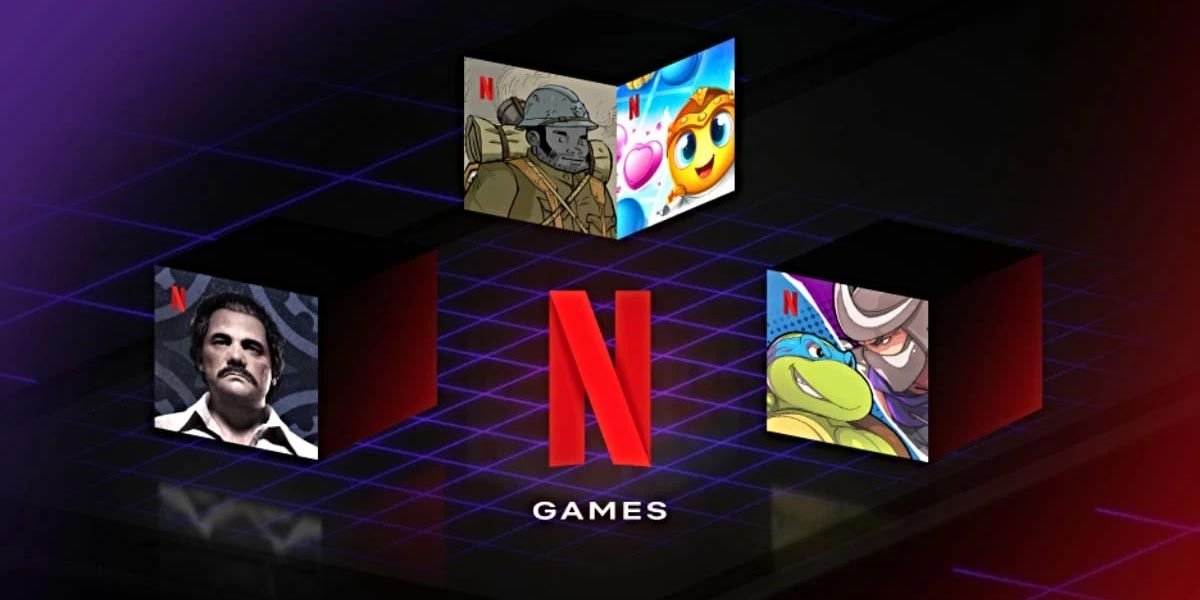 Logo Netflix con juegos