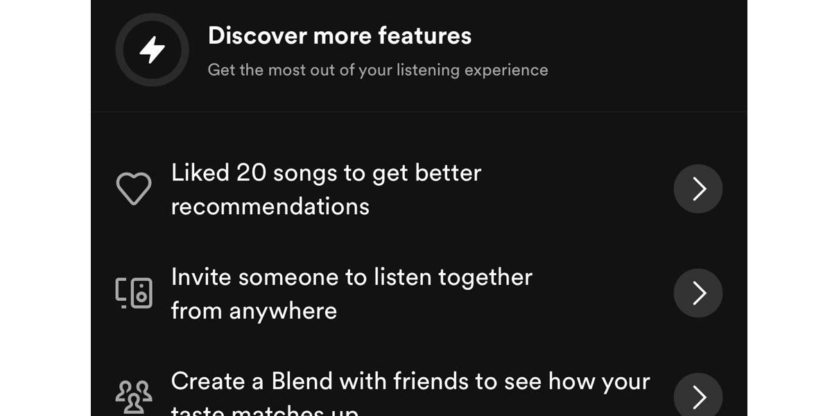 Más funciones en Spotify
