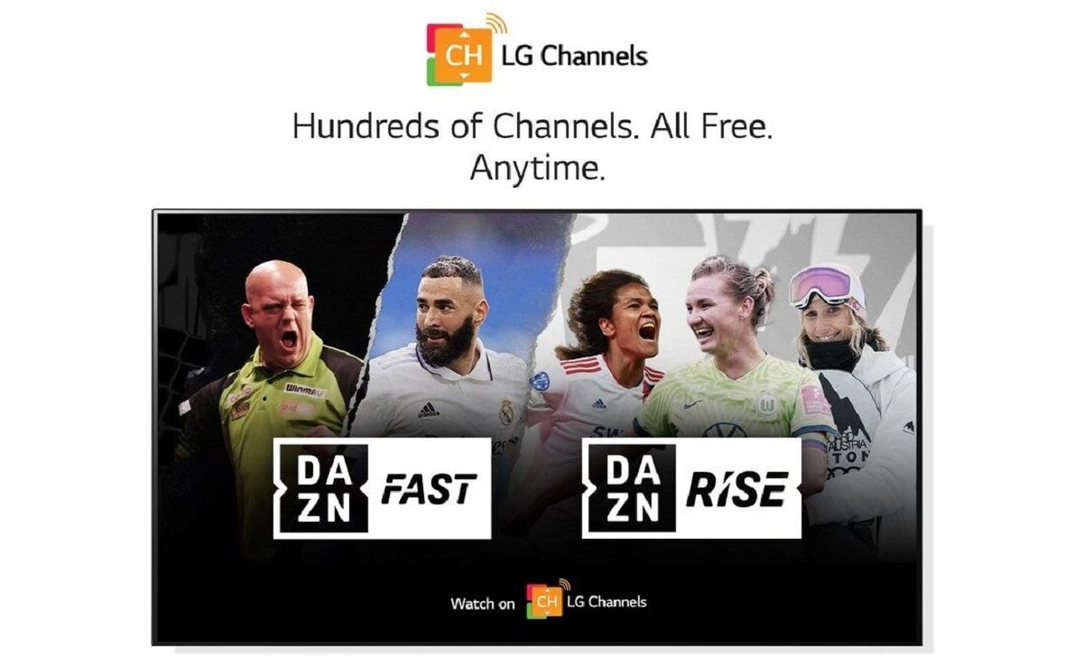 LG anuncia la llegada de los nuevos canales DAZN FAST y DAZN Rise a Channels