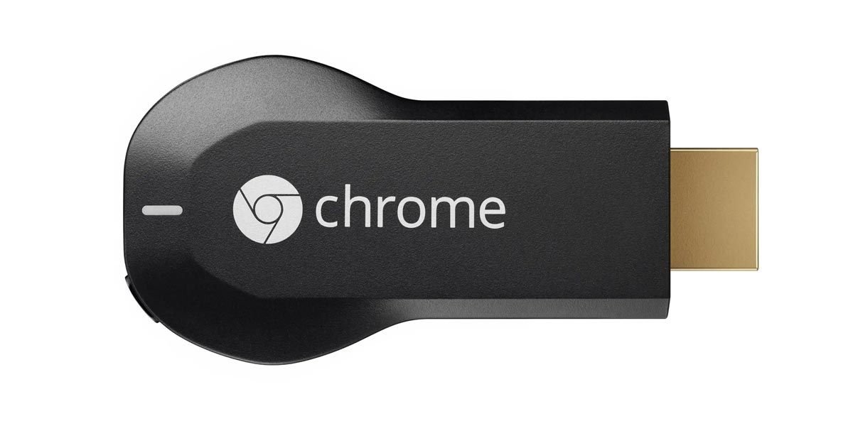 Google Chromecast de color negro