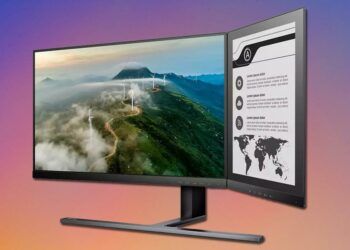 Monitor Philips 24B1D5600 con fondo de colores