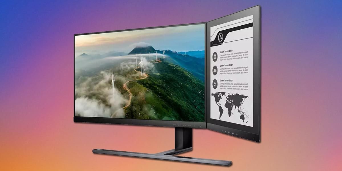 Es una locura: Philips anuncia un monitor que integra una segunda pantalla E Ink