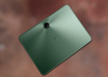 Tablet OnePlus Pad con fondo