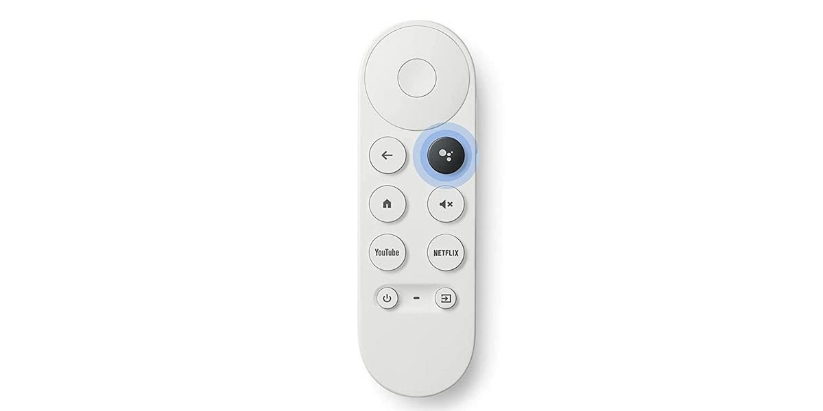 Botón del asistente de Google en el mando de Chromecast