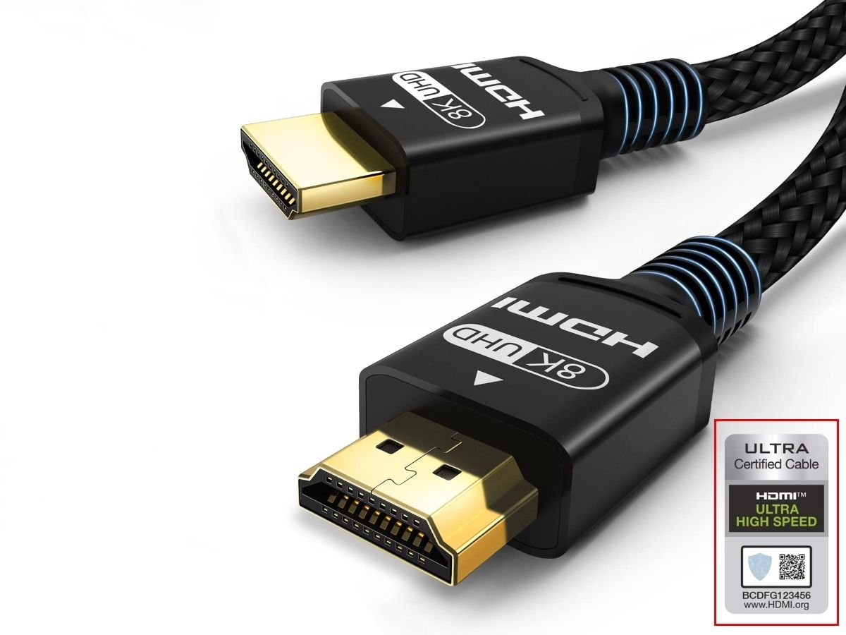 5 cables HDMI 2.1 certificados comprobar