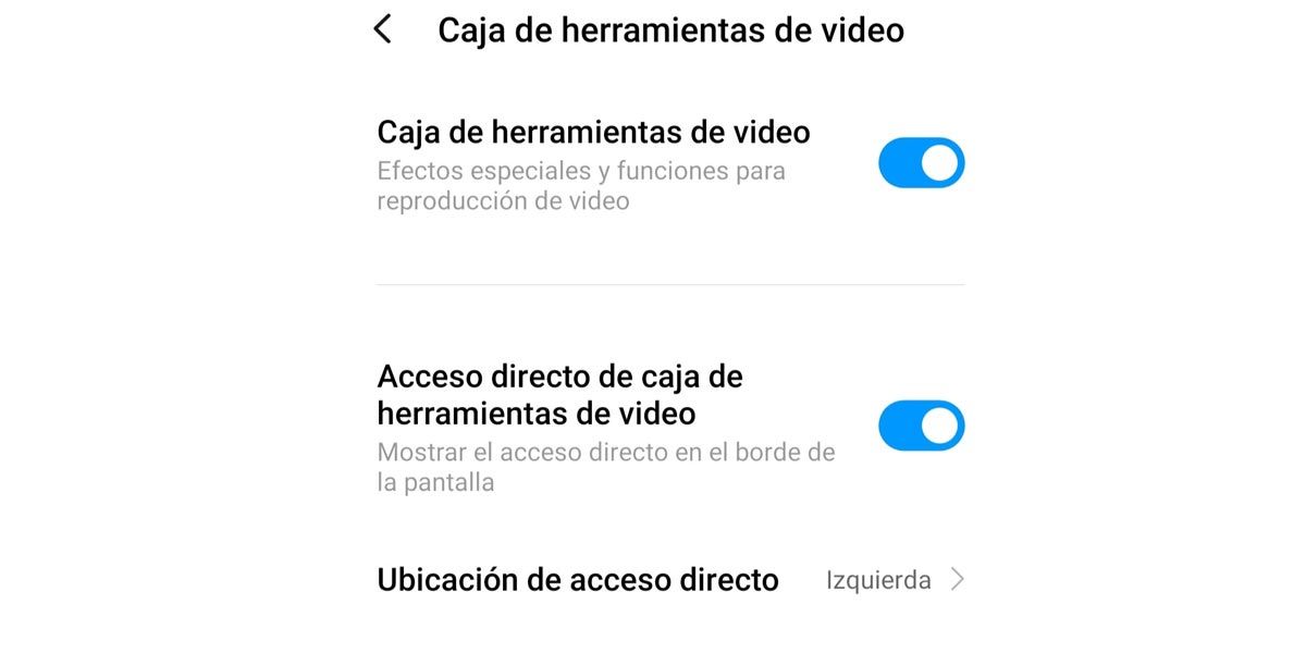 Caja de vídeo en Xiaomi