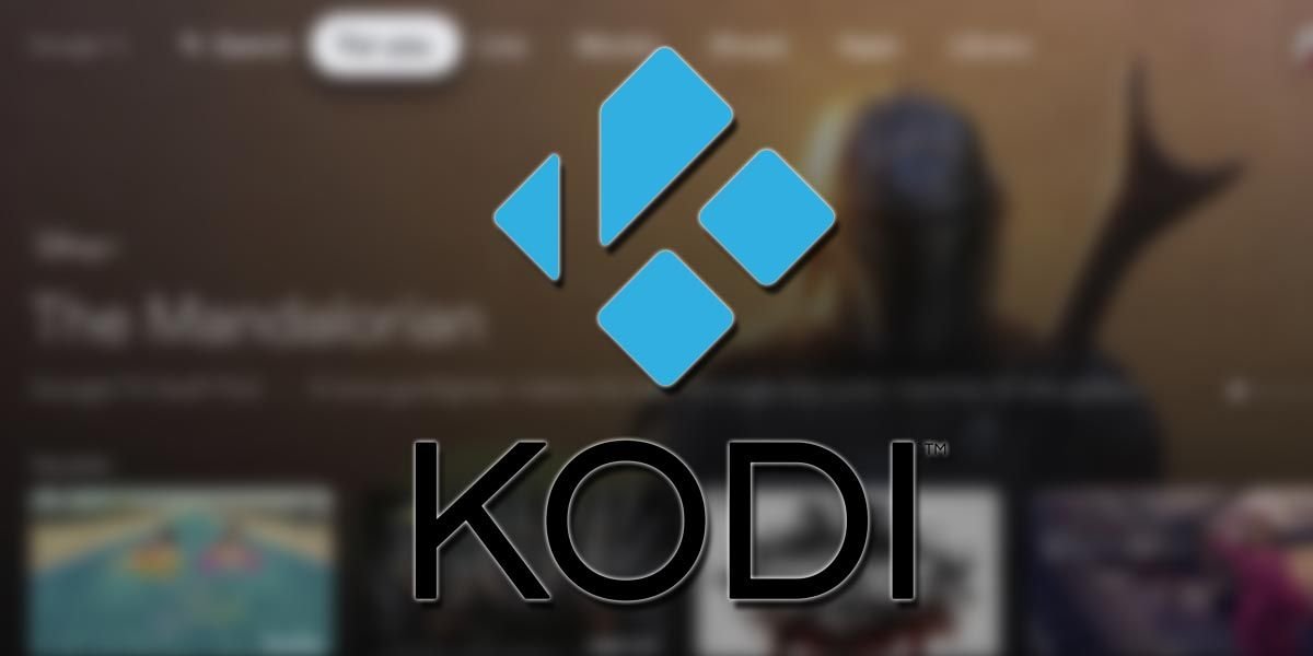 Logo de Kodi con fondo de Google TV