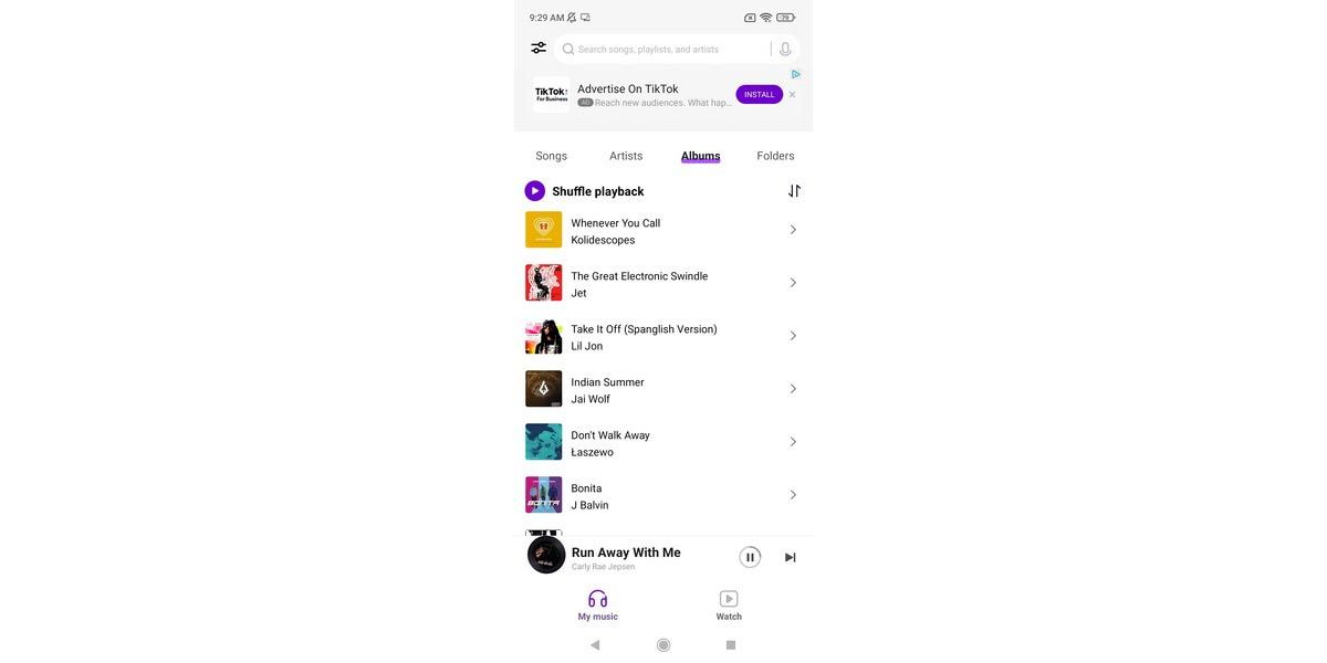 Aplicación Mi Música de Xiaomi