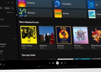 Nueva interfaz de Spotify para ordenador