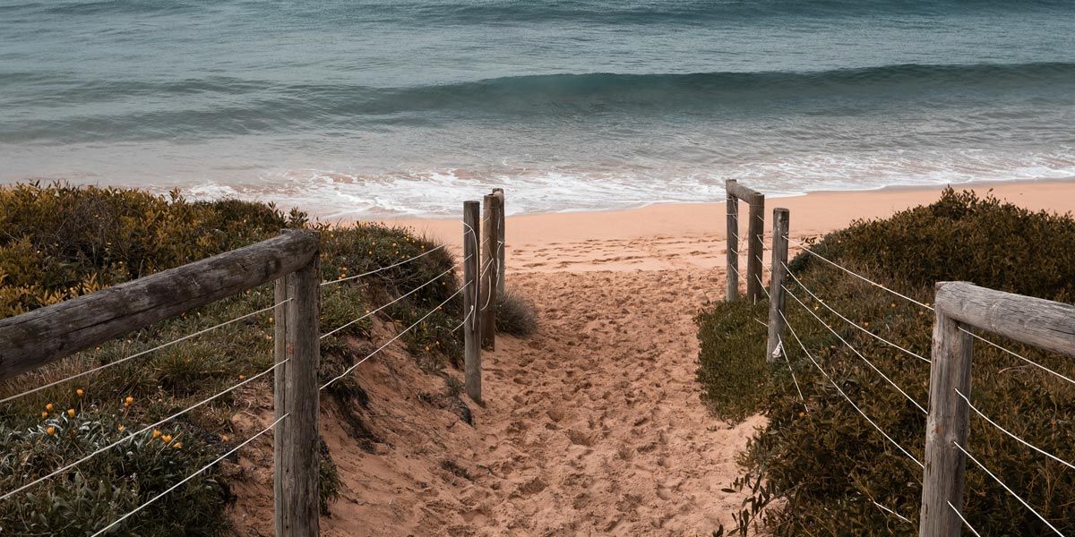 Entrda a una playa