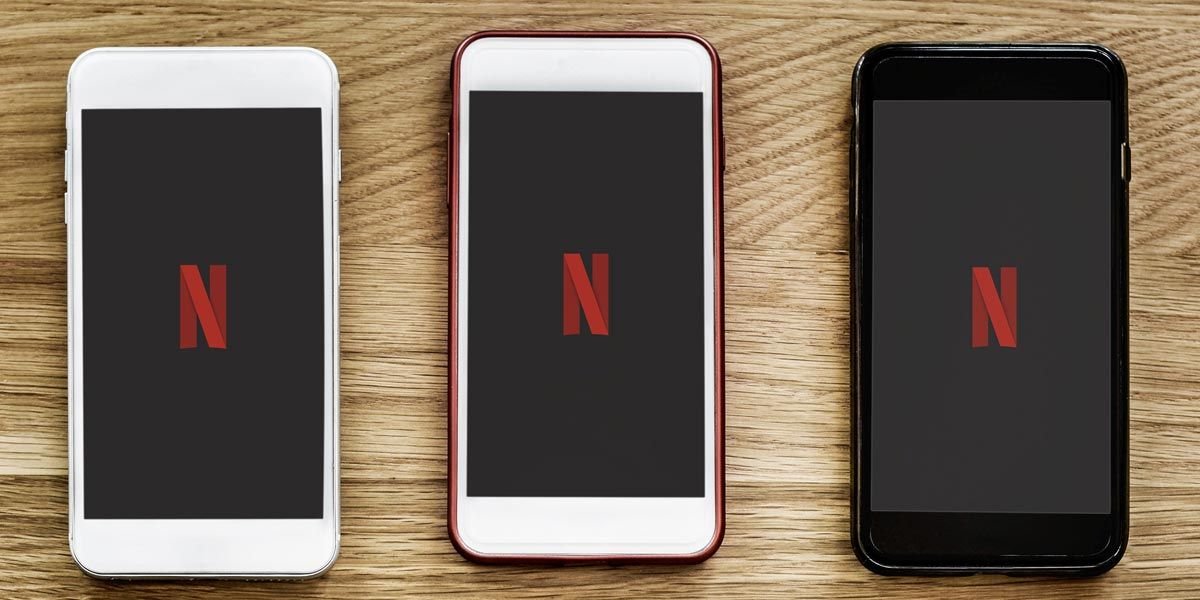 Varios teléfonos con Netflix