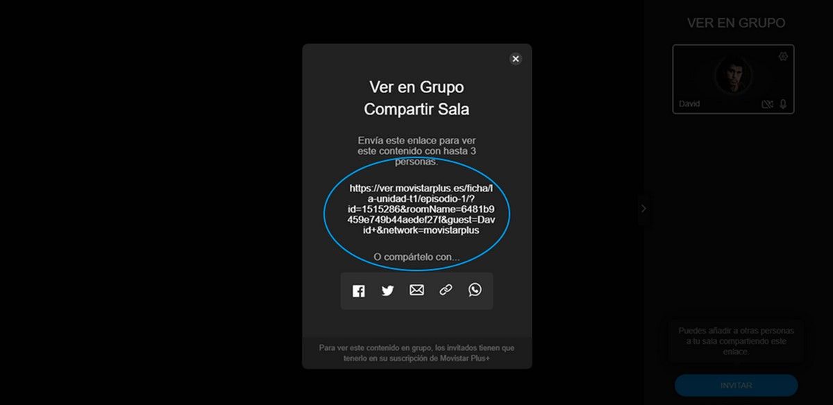 Cómo activar la función Ver en grupo de Movistar Plus+