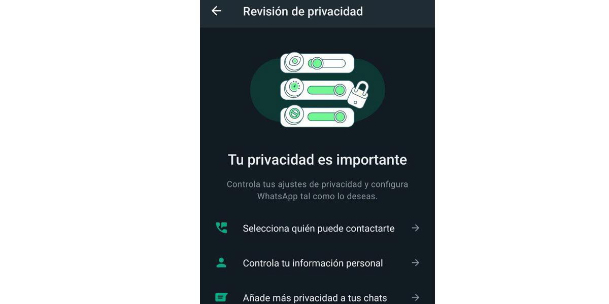 Nueva revisioón de privacidad den WhatsApp