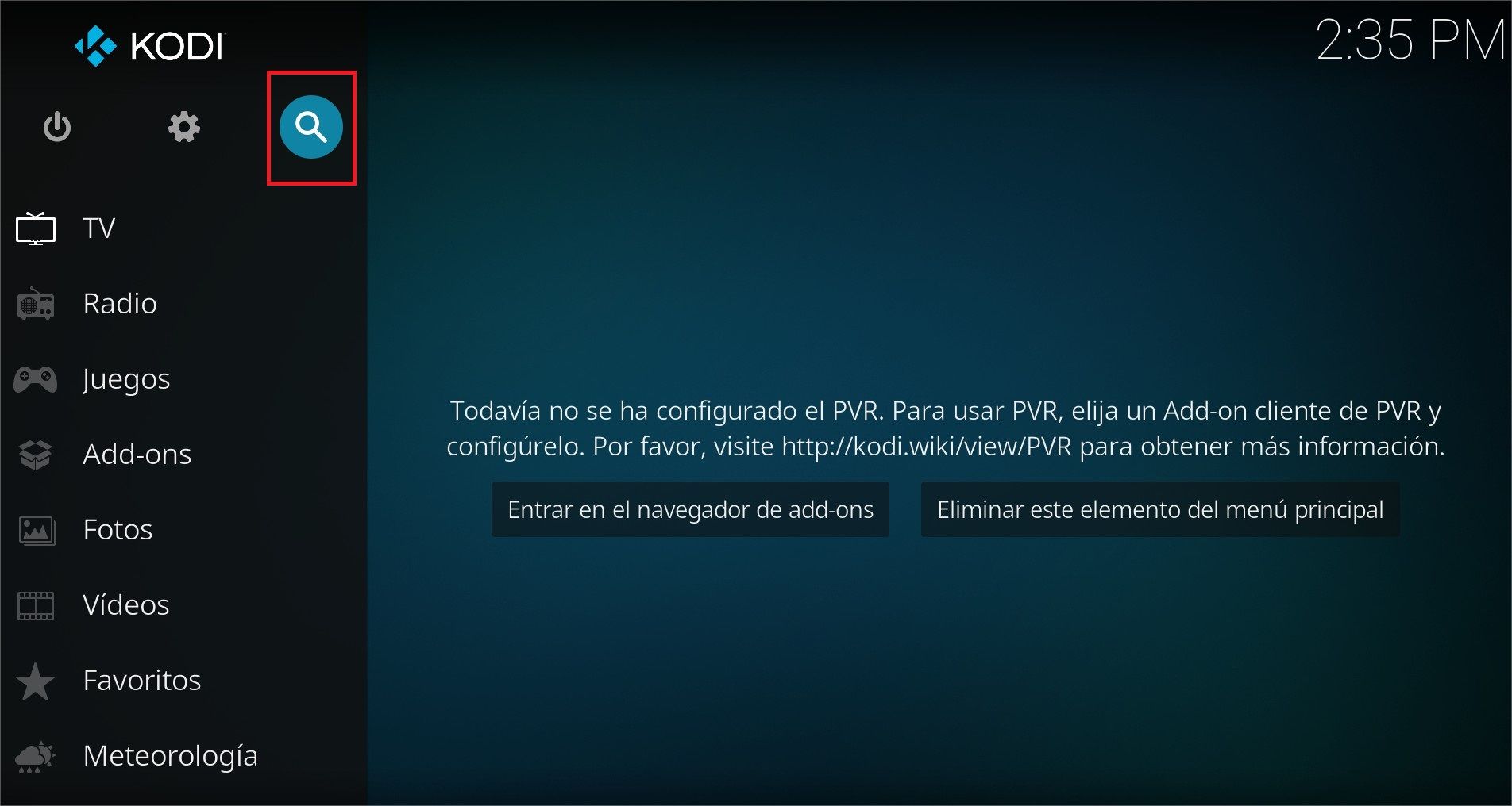 Cómo instalar ProjecM en Kodi