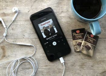 Uso de Spotify en un smartphone