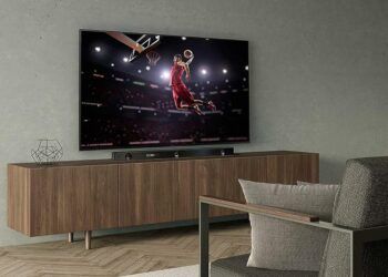 Barra de sonido Sony en una mesa