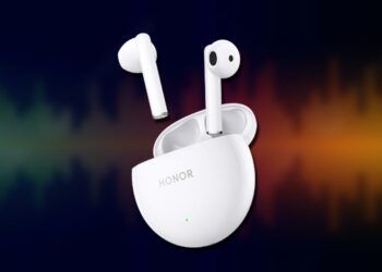 Auriculares HONOR Earbuds X5 con fondo ecualización
