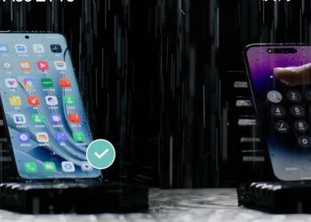 Imagen uso agua teléfono OnePlus