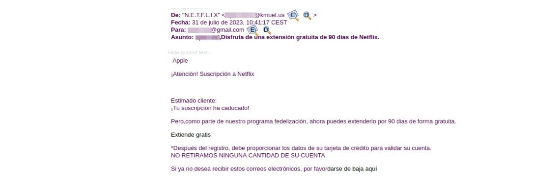 Tu suscripción de Netflix no ha caducado: cuidado con esta estafa