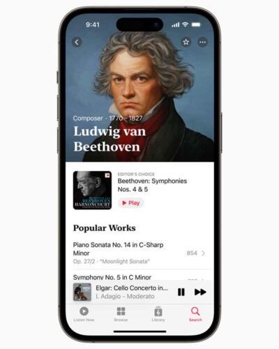 Aplicación Apple Classical Music