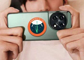 Logo de Android 14 en el OnePlus 11