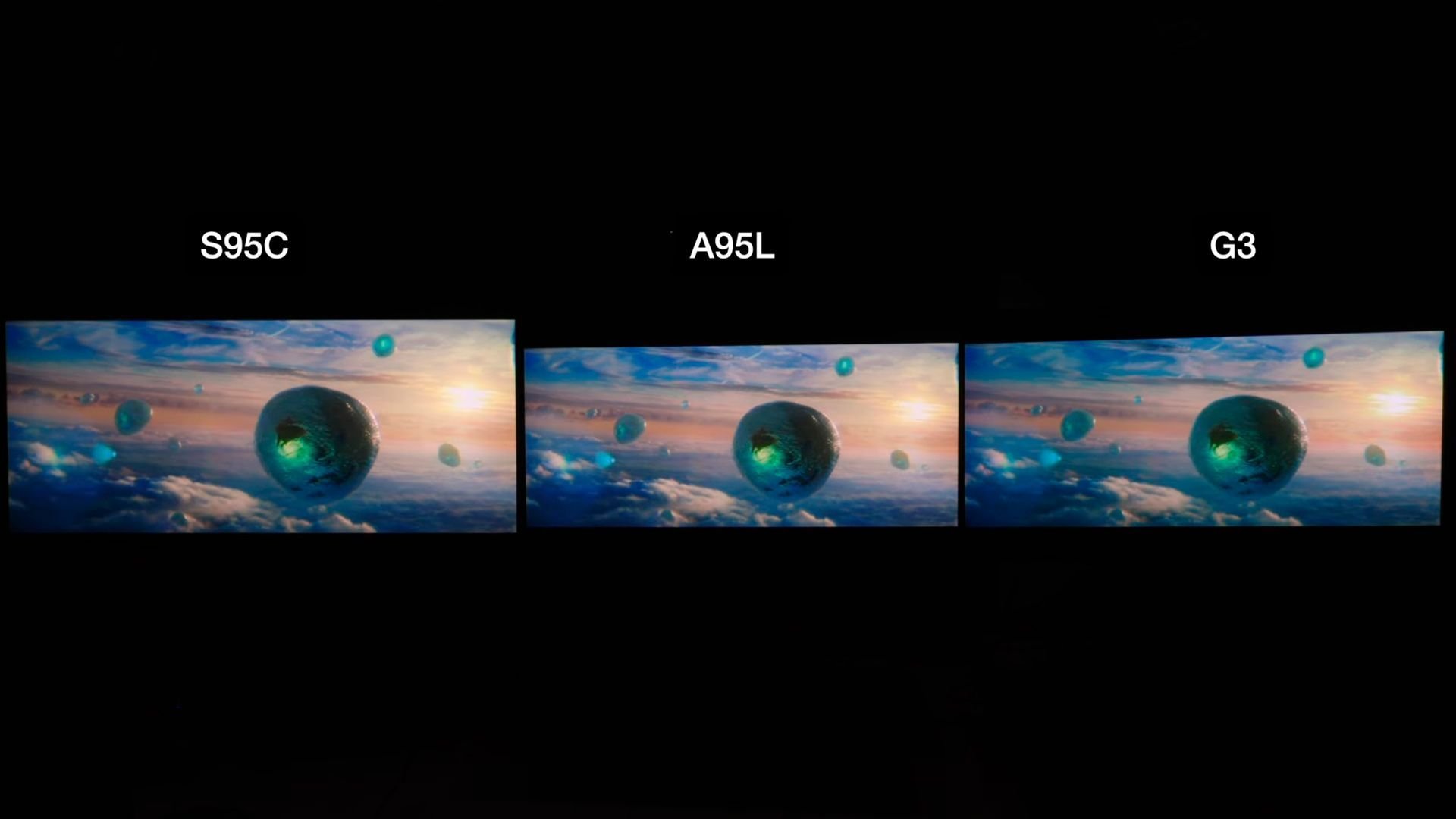 Primeras impresiones de la comparativa entre la Sony A95L vs Samsung S95C vs LG OLED G3