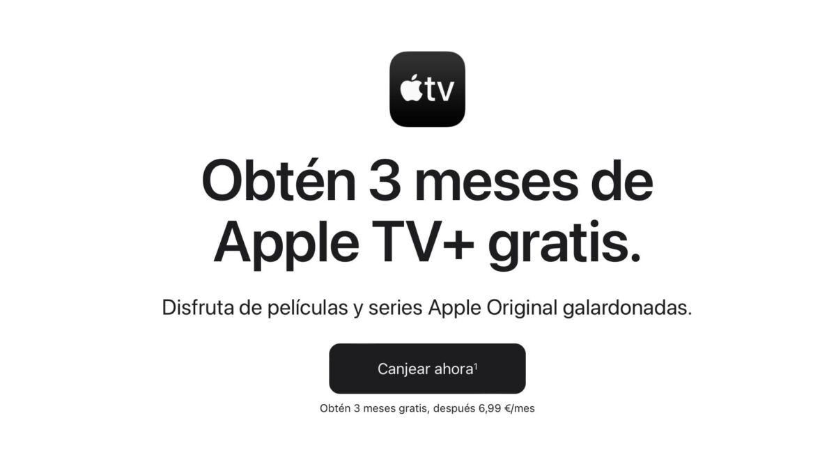 Promoción Apple TV+ gratis