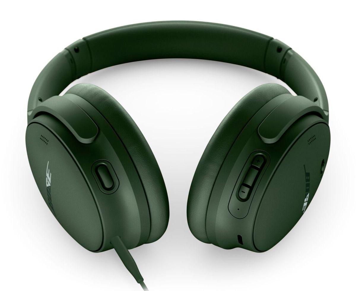 nuevos Bose QuietComfort Headphones color verde tumbados