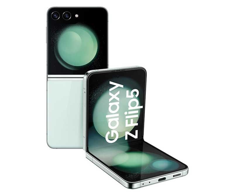 Teléfono Samsung Galaxy Z Flip5 verde