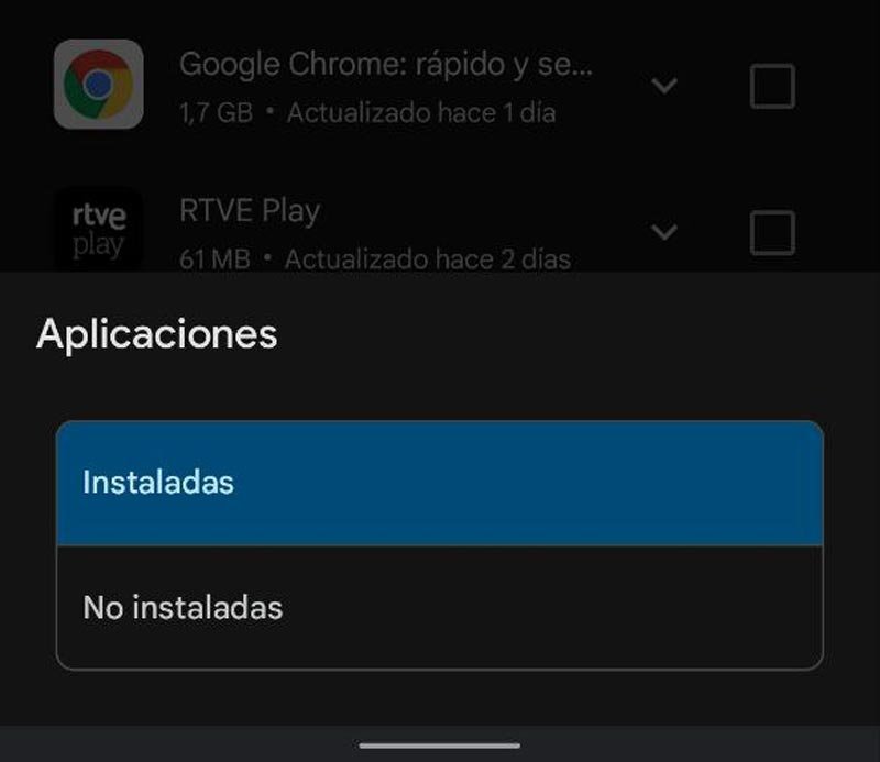 Apps no instaladas en Play Store de Android
