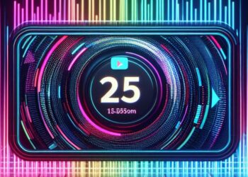 Logo YouTube con fondo tiempo