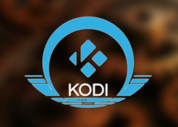 Logo de Kodi Omega con fondo