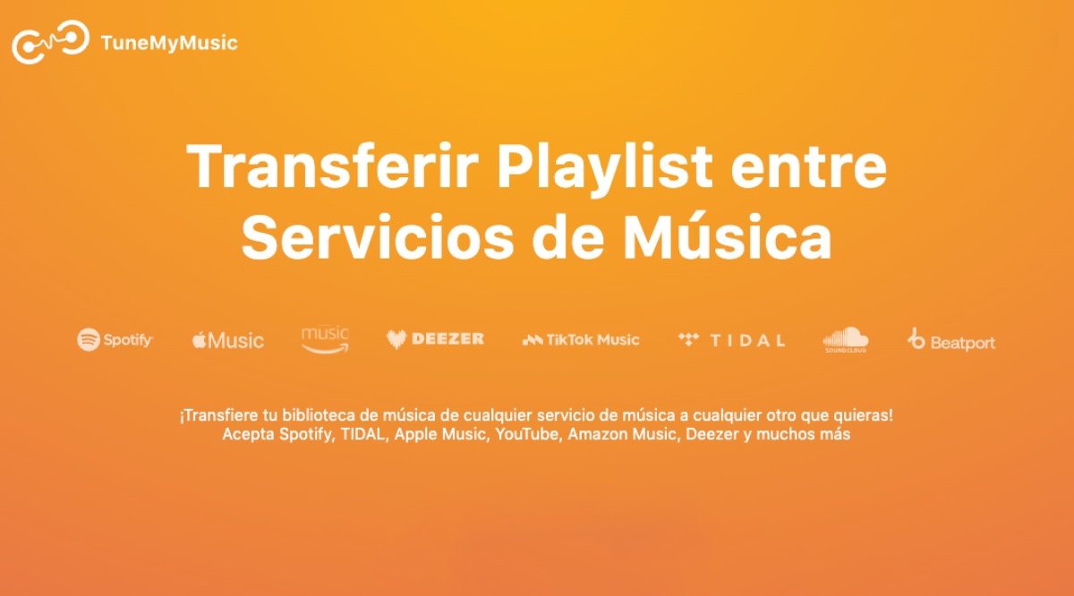 cómo pasar tus playlist de un servicio de streaming de música a otro TuneMyMusic