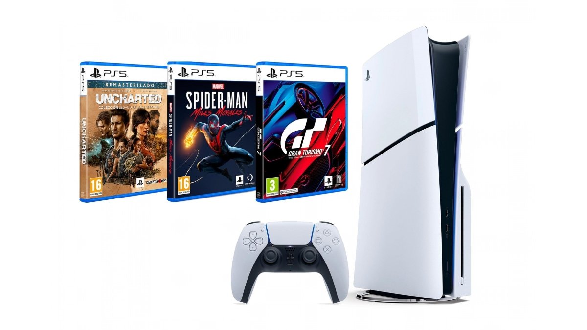 La nueva Playstation 5 Slim con tres de sus mejores juegos por menos de 600  euros