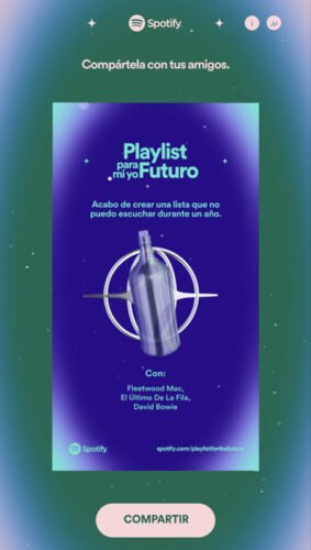 Compartir Playlist para mi yo del futuro